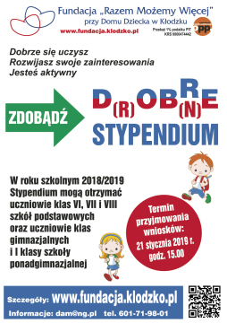 Plakat stypendium
